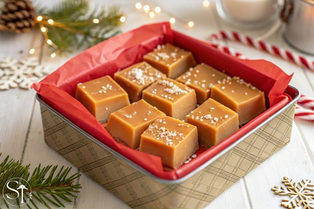 salted caramel fudge