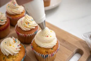 Birthday Cake cupcake frosting