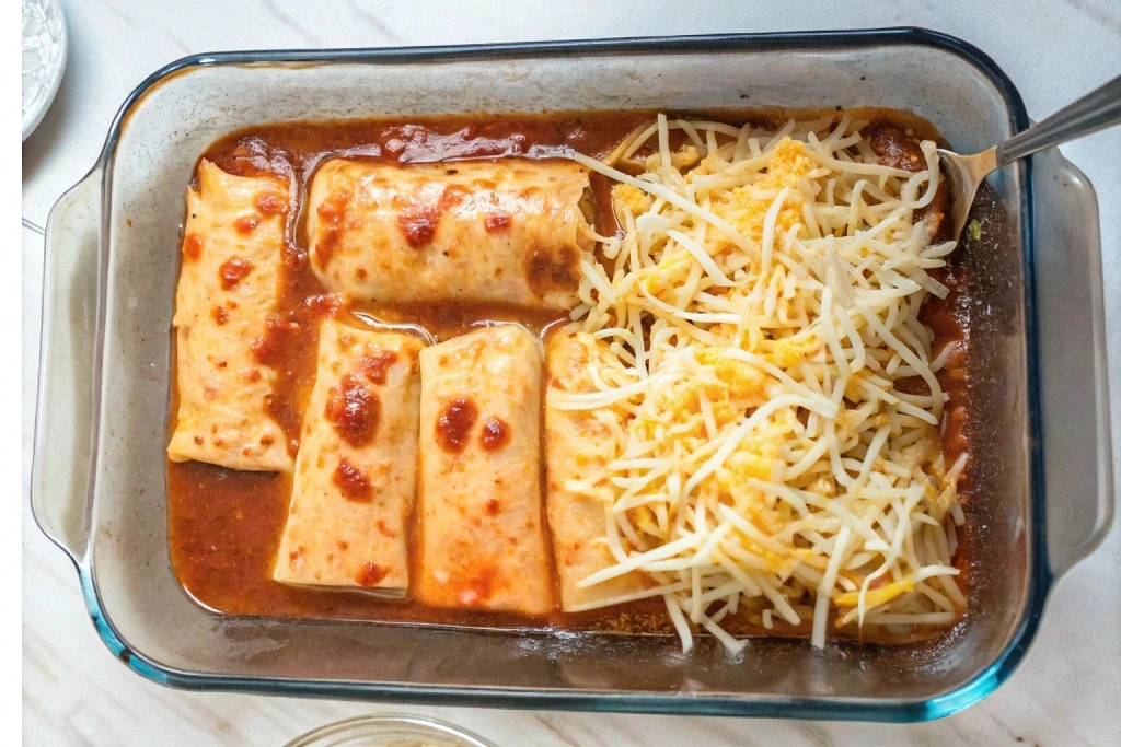 frozen burrito casserole recipe-Sprinkle the Cheese
